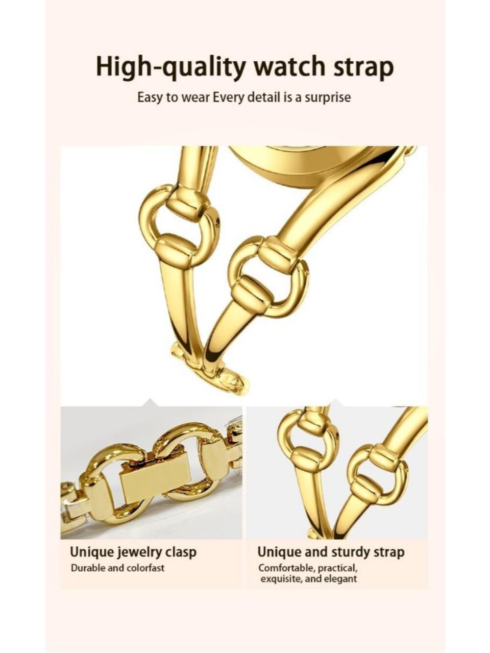 Women's Gold Bracelet Small Oval Analog Quartz Luxury Waterproof Wrist Watches